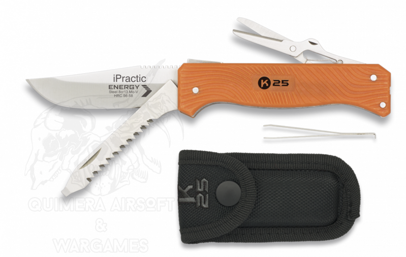 Navaja multiusos IPractic Naranja H6,3cm RUI