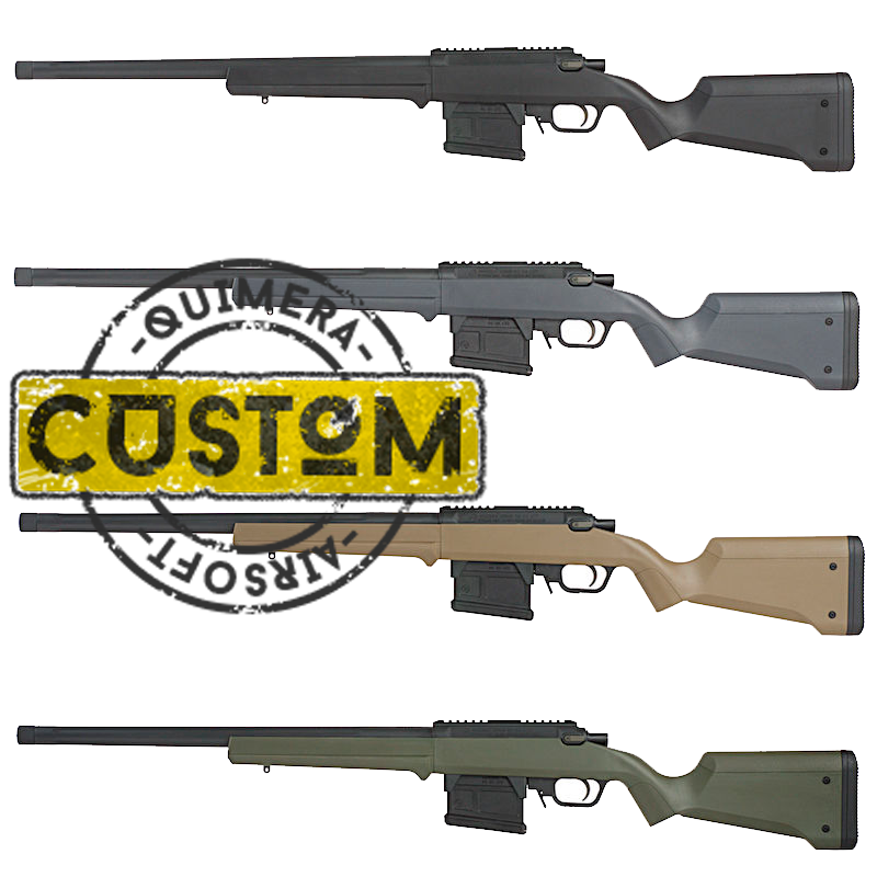 Custom Quimera - Striker AS01 Accionado a CO2 Amoeba - Negro