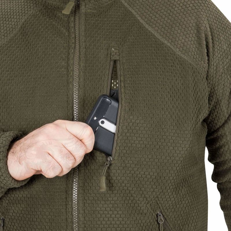 Alternative view of Forro polar Alpha Tactical Grid Fleece Helikon