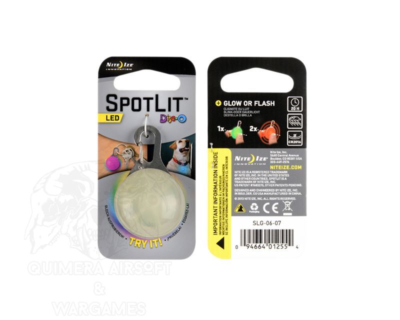 Spotlit ECO - Luz led de color seleccionable con mosqueton Nite Ize