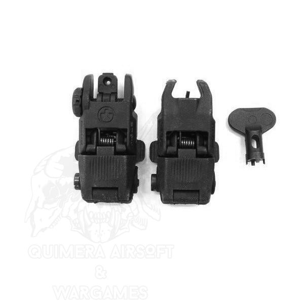 Set de alzas tipo MBUS Big Dragon - Negro