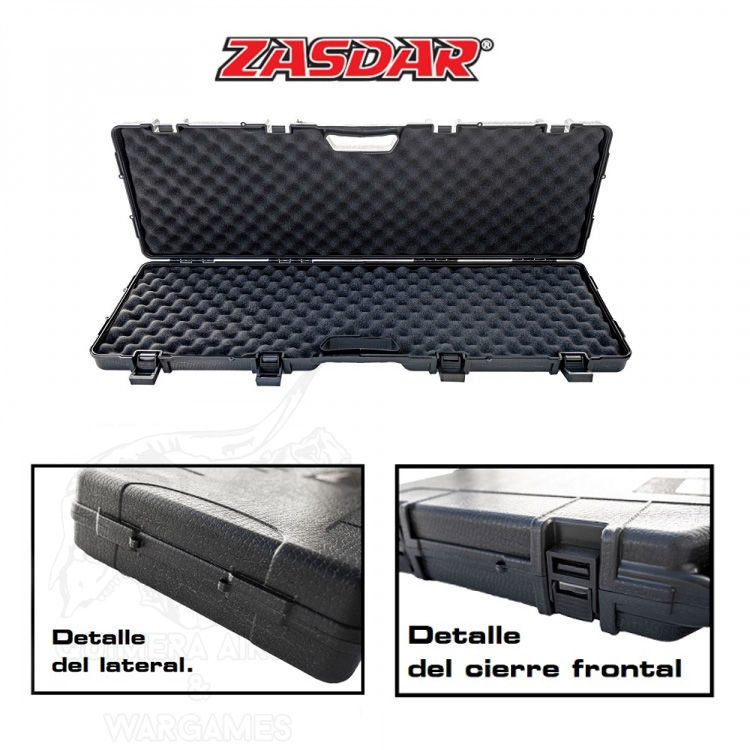 Alternative view of Maleta rigida para rifle 1100x310x80mm Zasdar - Negro