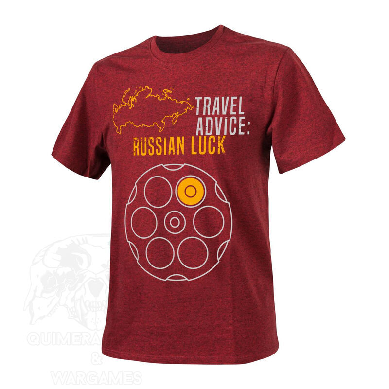 Camiseta Russian Luck Helikon - Melange Red - M