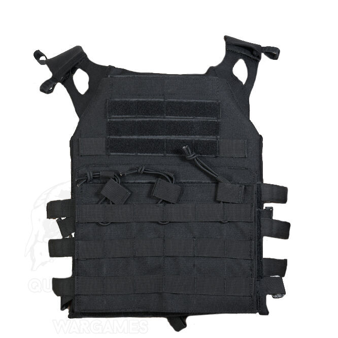 Chaleco Tactico JPC V18 y Placas Delta Tactics - Negro