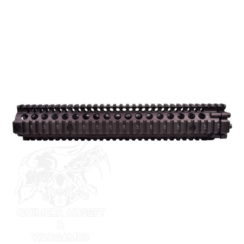 Guardamanos de Aluminio CNC MK18 Ris II Tipo Daniel Defense 12" - Dark Earth
