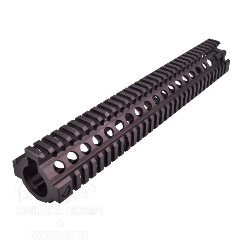 Alternative view of Guardamanos de Aluminio CNC MK18 Ris II Tipo Daniel Defense 12" - Dark Earth