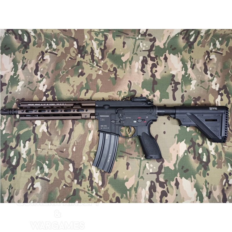 Umarex/VFC HK416 A5 (Con mosfet) Negro + Guardamanos tipo Geissele Dark Earth