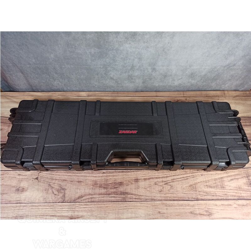 Maleta rigida para rifle con Ruedas 970x300x80mm Zasdar - Negro