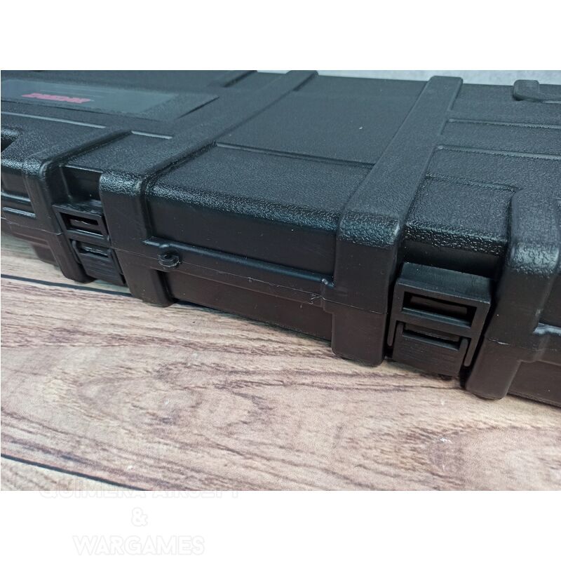 Alternative view of Maleta rigida para rifle con Ruedas 970x300x80mm Zasdar - Negro