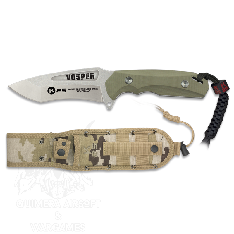 Cuchillo Tactico Vosper H12.3cm. K25 - Coyote