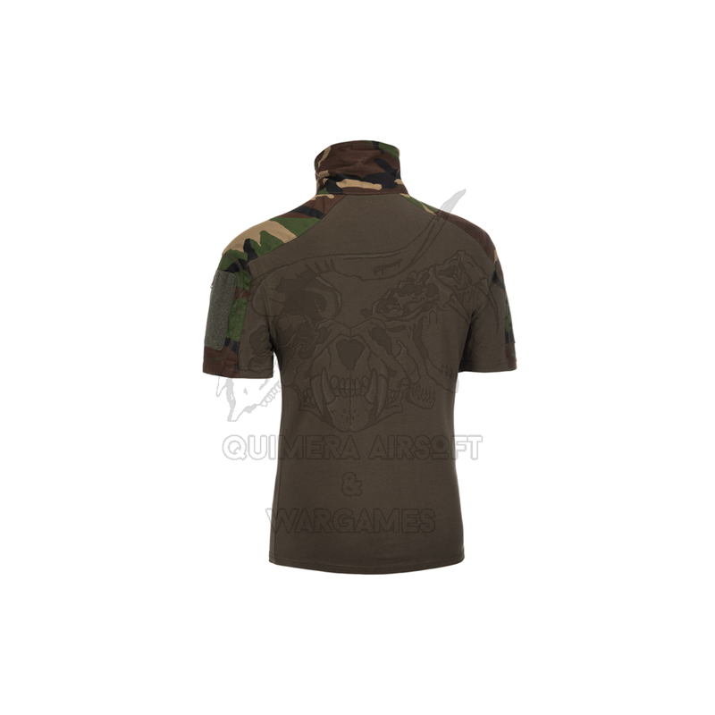 Alternative view of Combat Shirt manga corta Invader Gear - Woodland - M