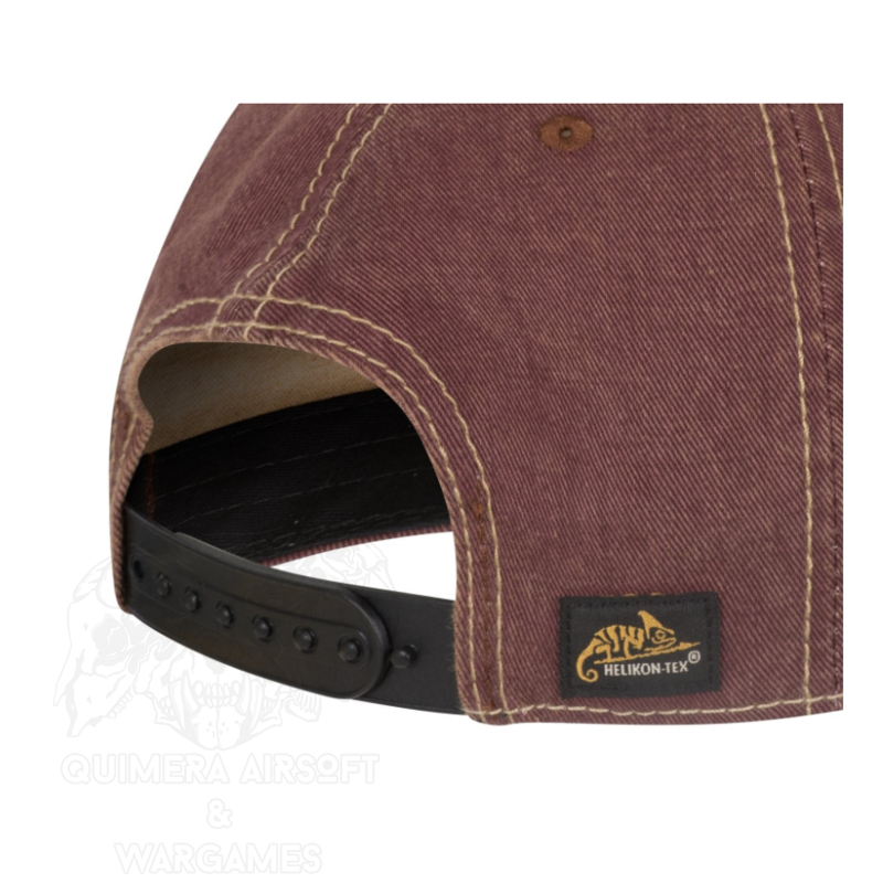 Alternative view of Gorra Trucker Cap - Dirty Washed Maroon / Black D