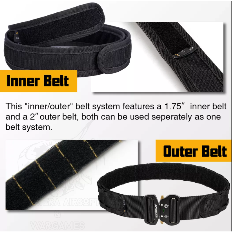 Alternative view of Cinturon de Combate doble con cierre Cobra Idogear