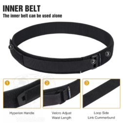 Tactical Battle Molle Belt Triple Idogear - Imagen 12