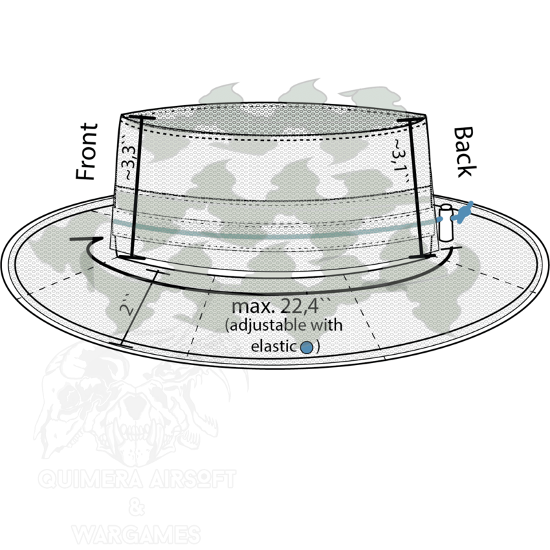 Alternative view of 3D Ghillie Boonie Gen2 Novritsch