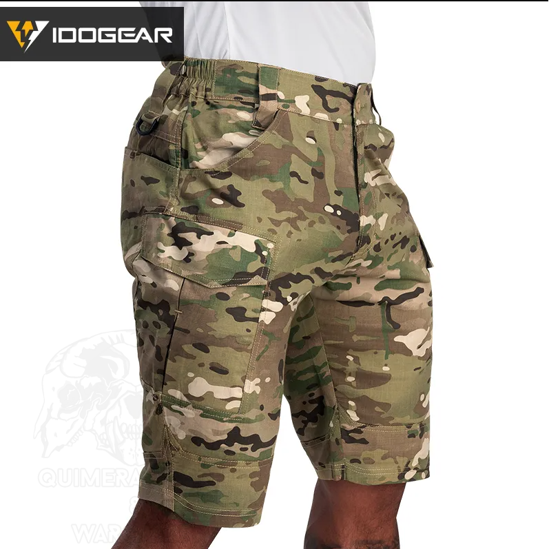 Alternative view of Pantalon Corto Tactico Cargo Idogear Multicam