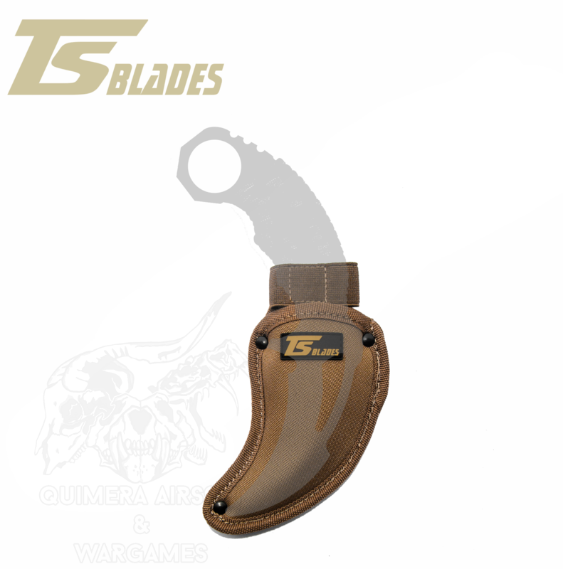 Alternative view of Funda para cuchillo dummy Carambit TSBlades - Coyote Brown
