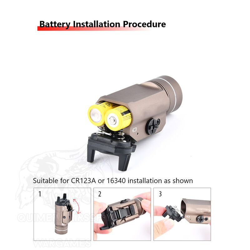 Alternative view of Linterna para pistola TLR-1 HL Sin Marc. WADSN - Negro