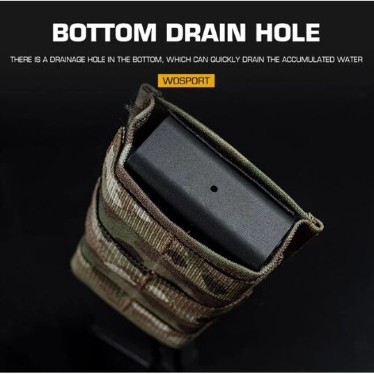 Pouch 7.62 Largo Tipo KYWI con inserto de Polimero Wosport - Imagen 2