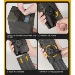 Speedloader Silencioso tipo ODIN Wosport - Negro - Imagen 6