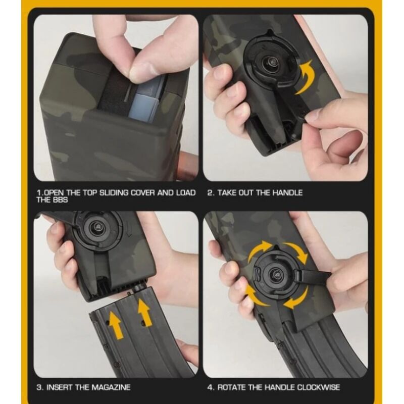 Alternative view of Speedloader Silencioso tipo ODIN Wosport - Negro