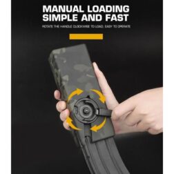Speedloader Silencioso tipo ODIN Wosport - Negro - Imagen 4