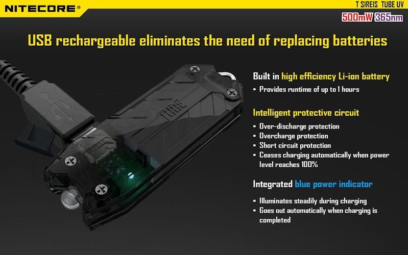 Alternative view of Linterna luz UV NiteCore