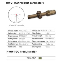Short dot LPVO tipo Tango 6 SIG 1-6x24 Holy Warrior - Imagen 11