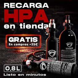 Recarga de Botella de HPA 0.8L