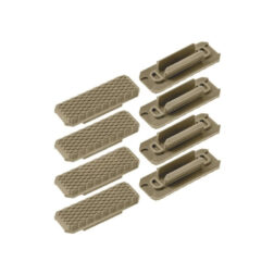 Cubre Railes Type 1 M-Lok 8 Piezas - JJ Airsoft - Tan