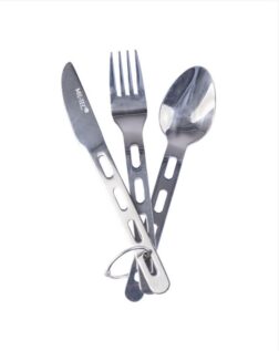Set de 3 cubiertos Metalicos - Miltec