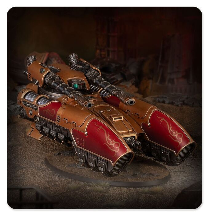 Alternative view of Caladius Grav-Tank - Legio Custodes - Horus Heresy