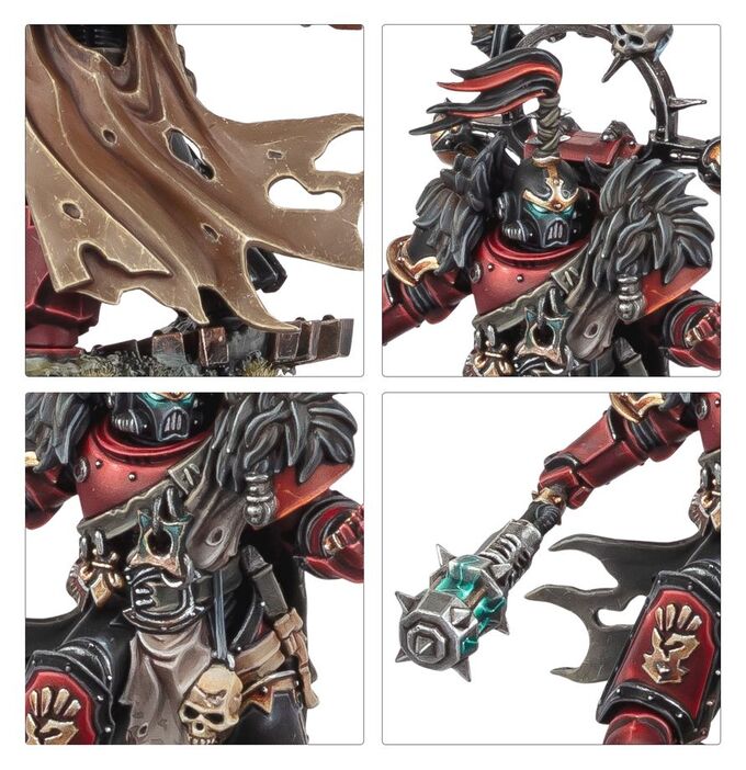 Alternative view of Capitan de Pillaje Corsario Rojo - Chaos Space Marines