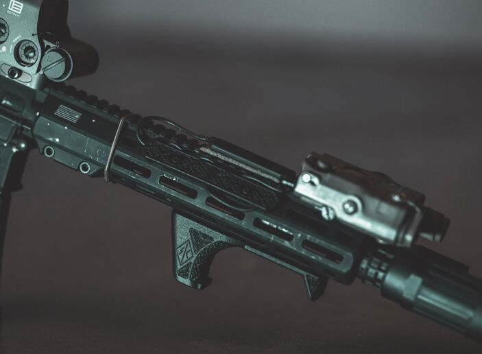 Barricade tipo MBS V1 Irregular MLOK MP - Negro - Imagen 11