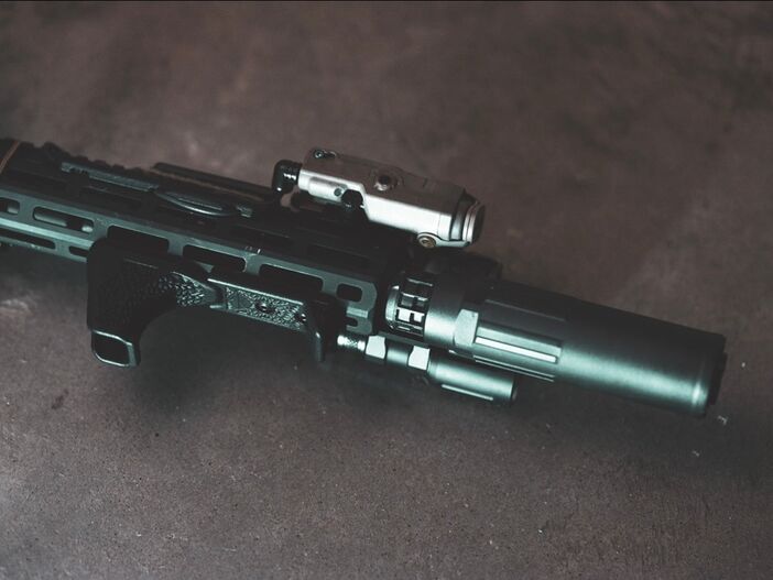 Barricade tipo MBS V1 Irregular MLOK MP - Negro - Imagen 14