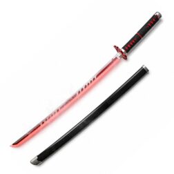 Katana Madera Led Humo Kimetsu No Yaiba/Demon Slayer Tanjiro- Blood Heritage