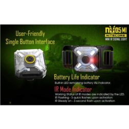 Luz de posicion Verde/IR NU05 Recargable por USB Nitecore - Military Edition - Imagen 7