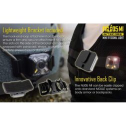 Luz de posicion Verde/IR NU05 Recargable por USB Nitecore - Military Edition - Imagen 8