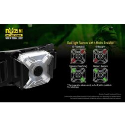 Luz de posicion Verde/IR NU05 Recargable por USB Nitecore - Military Edition - Imagen 10
