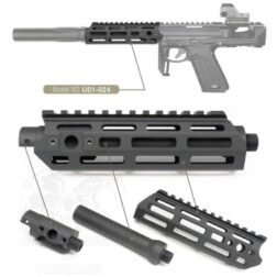 Kit de Guardamanos de aluminio y Cañon externo AAP-01 Assassin Action Army