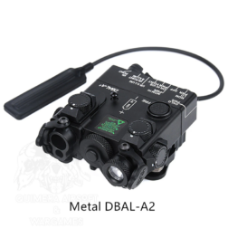 DBAL-A2 Laser IR/rojo y linterna Aluminio WADSN - Negro