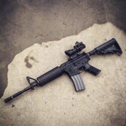 Red dot Tipo ACOG 4x32 punto Rojo y Verde Fibra Optica mas Mini Red Dot AIM-O - Imagen 10