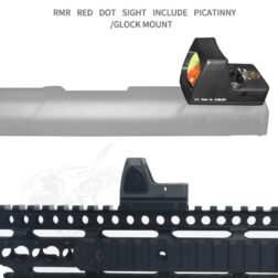 Mini Red dot LED RMR ajustable AIM-O - Imagen 4