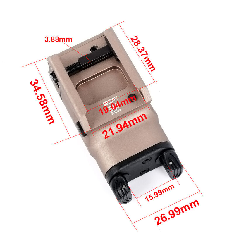 Linterna para pistola con laser rojo XC2 SF WADSN - Negro - Imagen 4