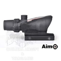 Red dot Tipo ACOG 4x32 punto Rojo con Fibra optica AIM-O - Imagen 3