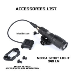 Alternative view of Linterna SF M300A Mini Scoutlight Modbutton Lite WADSN