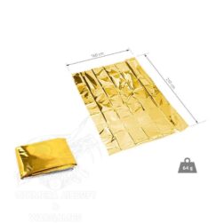 Manta Termica de Supervivencia en Aluminio 210x160 Immortal Warrior - Dorada