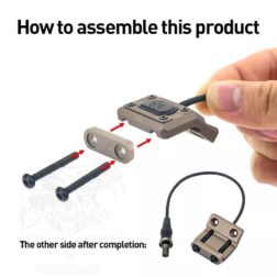 Switch y montura para linterna ML ModButton Conector SF WADSN - Imagen 4