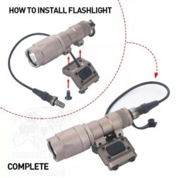 Switch y montura para linterna ML ModButton Conector SF WADSN - Imagen 6