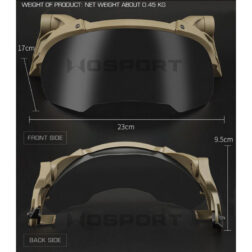 Visera Abatible para casco y 2 lentes WOSport - - Imagen 5